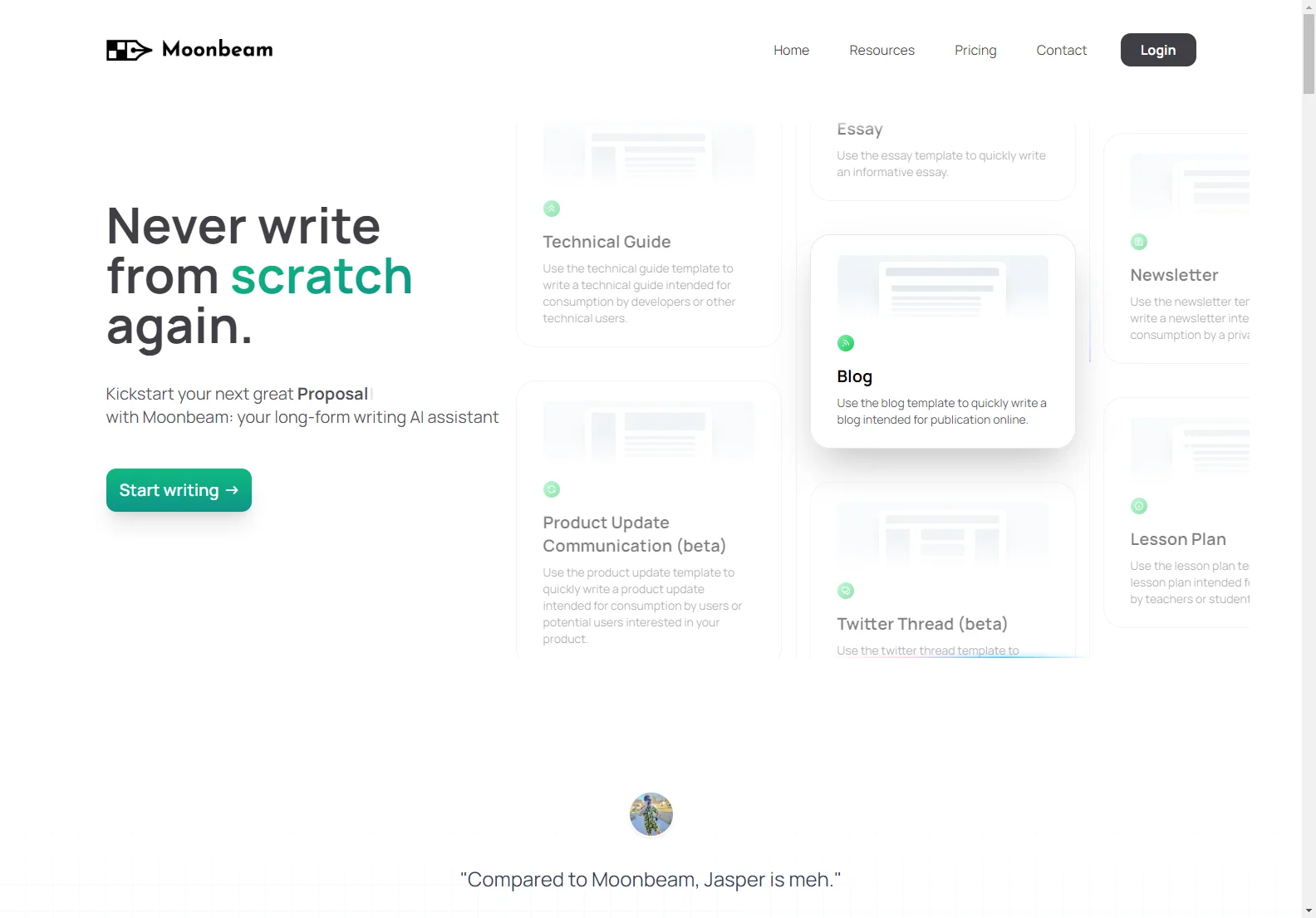 Moonbeam - Transform Your Writing Experience