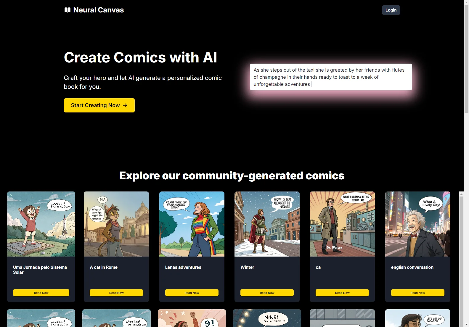 Create Stunning Comics with Neural Canvas