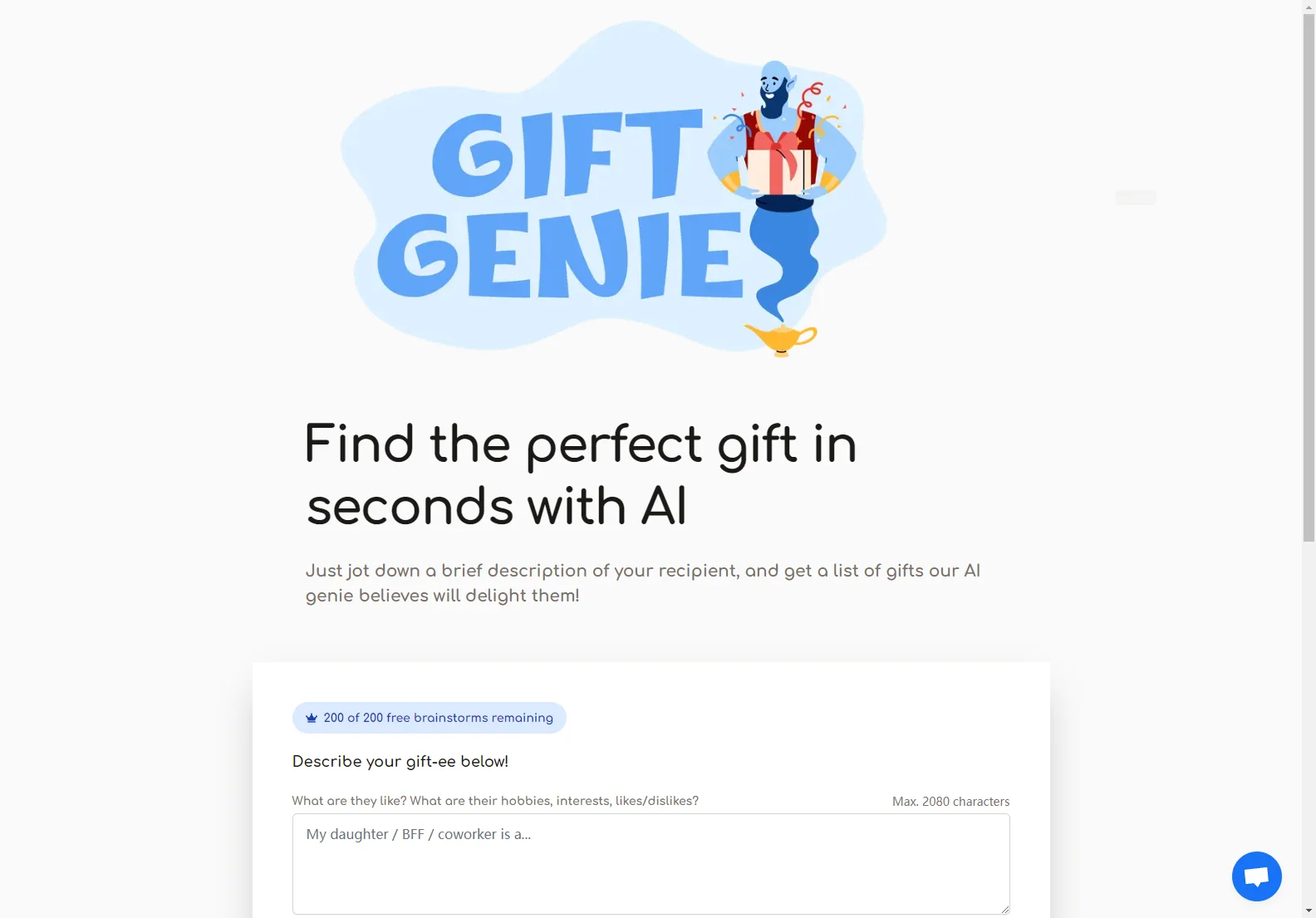 Gift Genie AI: Personalized Gift Ideas for Every Occasion