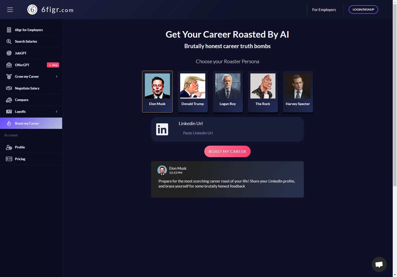 6figr: Unleashing Brutally Honest Career Insights with AI