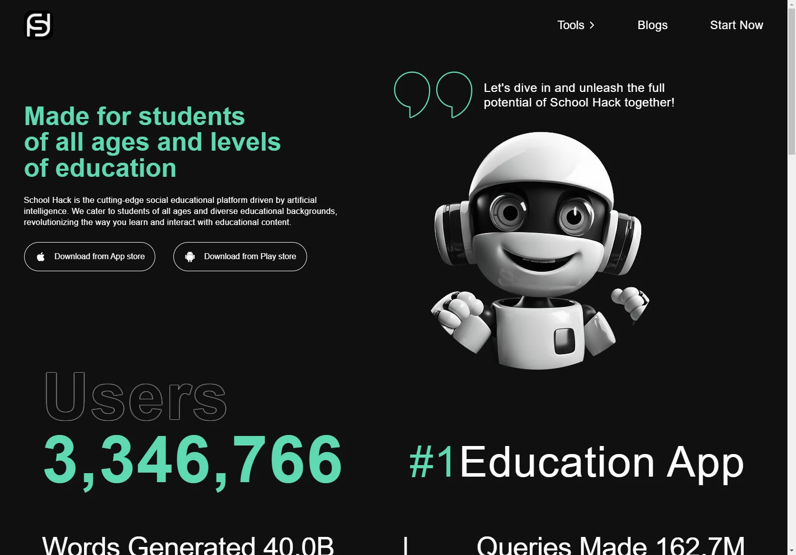 School Hack: Empowering Students with AI-Powered Education