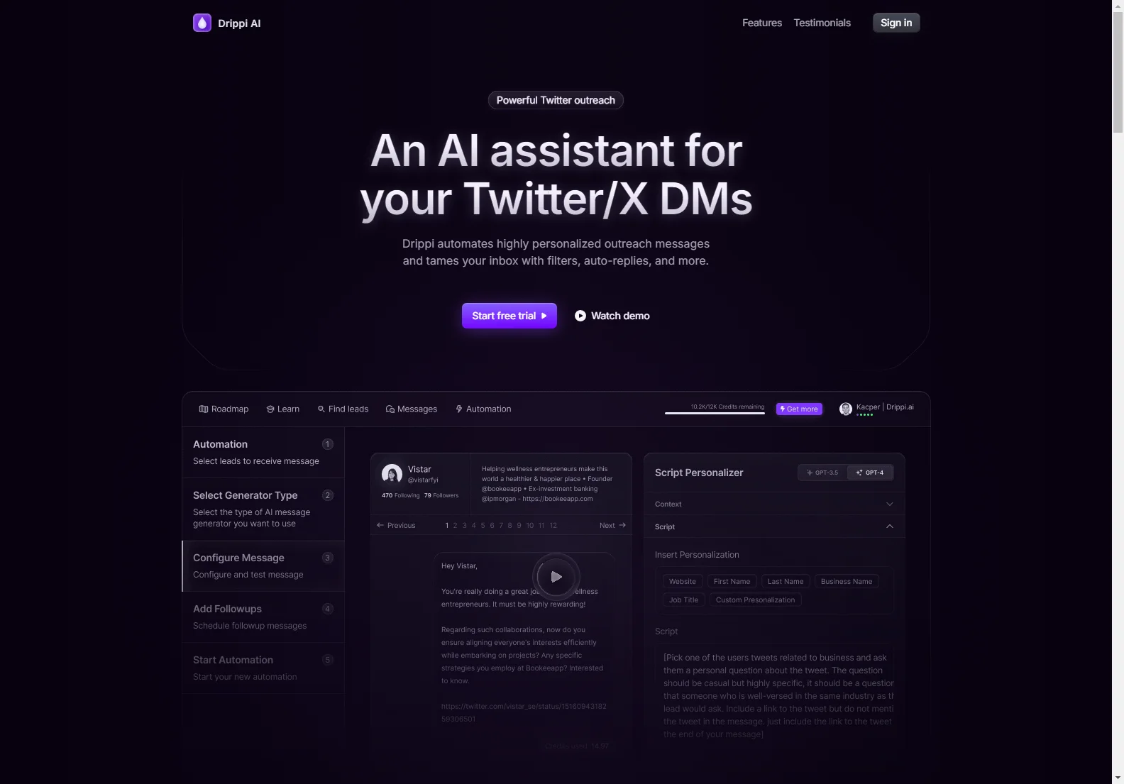 Drippi.ai: Transform Your Twitter Outreach with AI