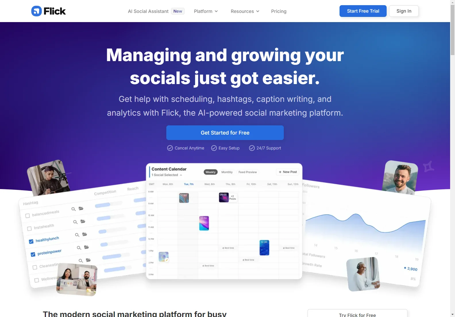 Flick: The AI-Powered Social Marketing Platform for Effortless Social Growth