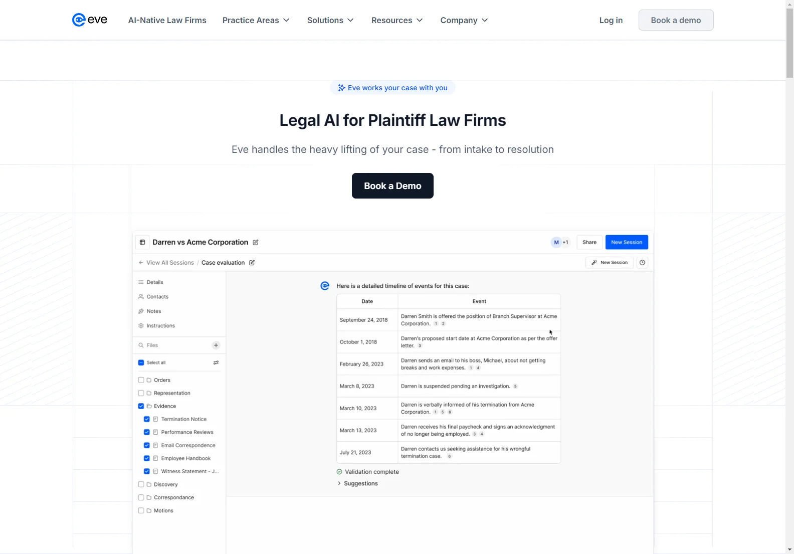 Eve: Transforming Plaintiff Law Firms with AI