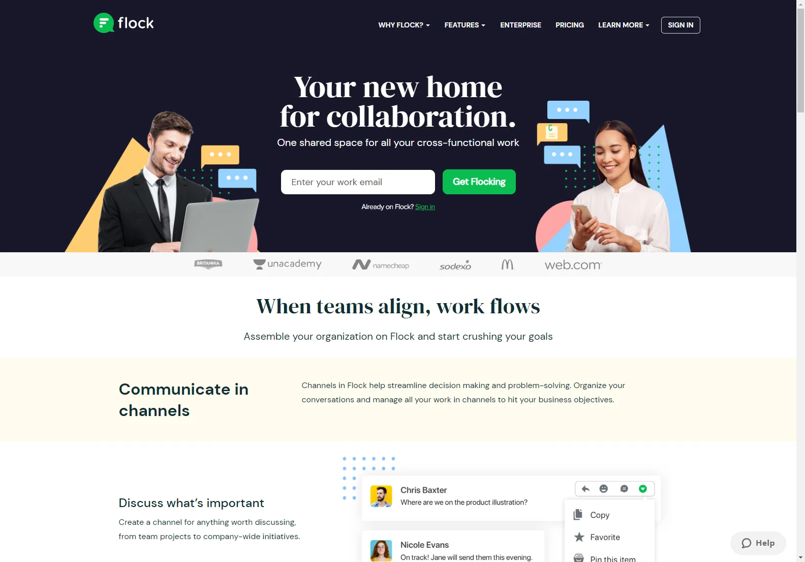 Flock: Empowering Team Collaboration with AI