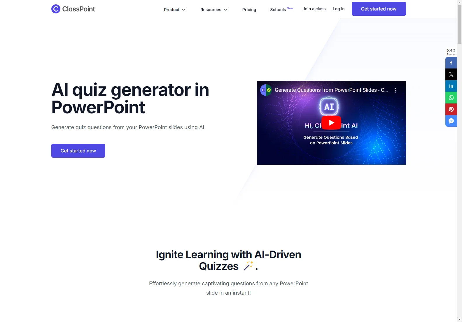 AI Quiz Generator in PowerPoint: Revolutionize Your Presentations with ClassPoint