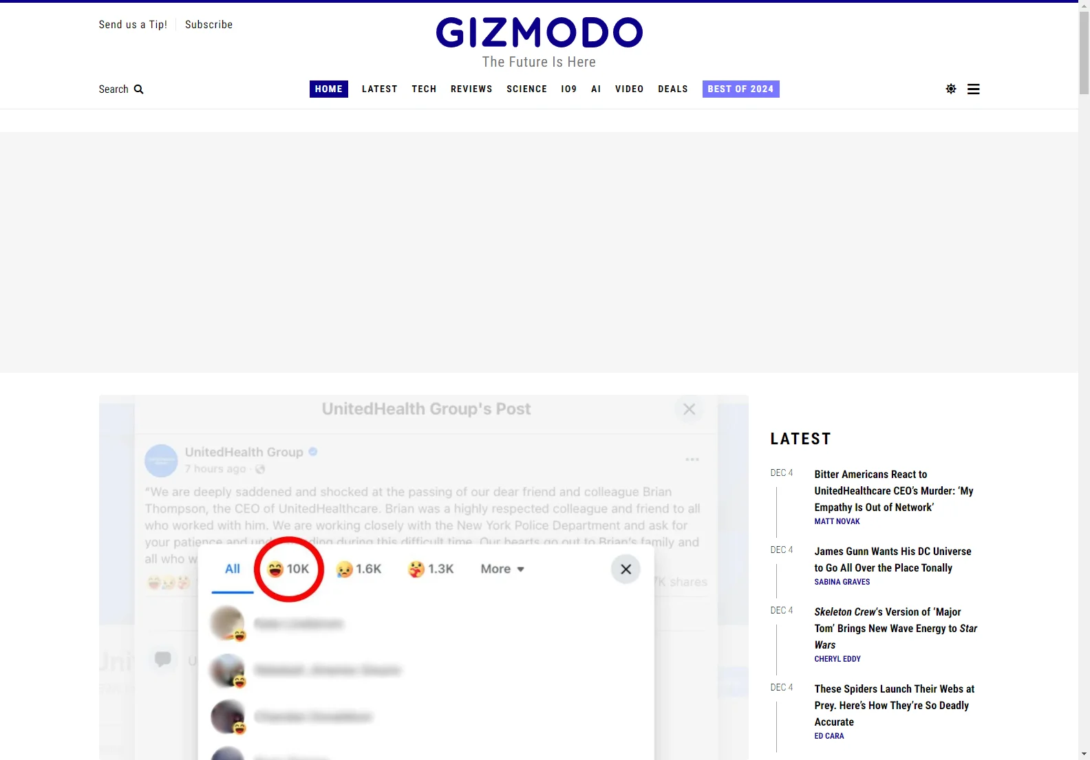 Gizmodo: Your Source for Tech, Science, and Culture