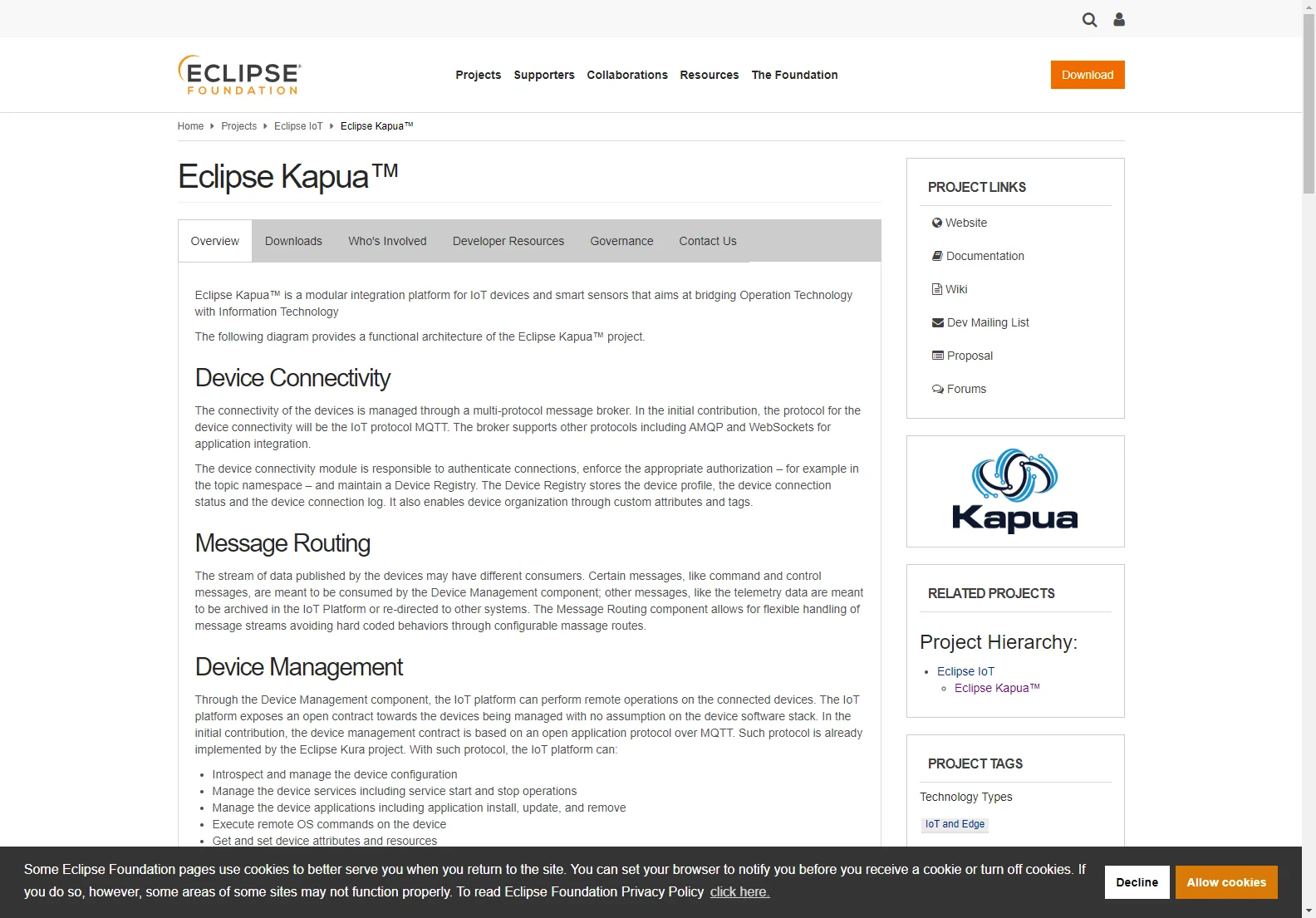 Eclipse Kapua™: Seamless IoT Integration Platform