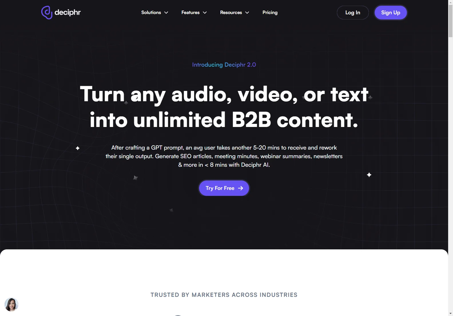 Deciphr AI: Streamlining B2B Content Creation