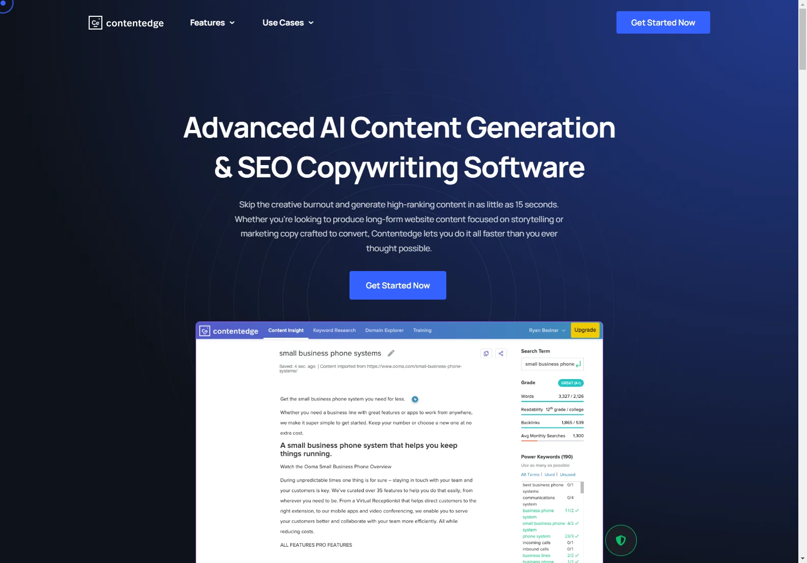 ContentEdge: The Ultimate AI Copywriting & SEO Tool