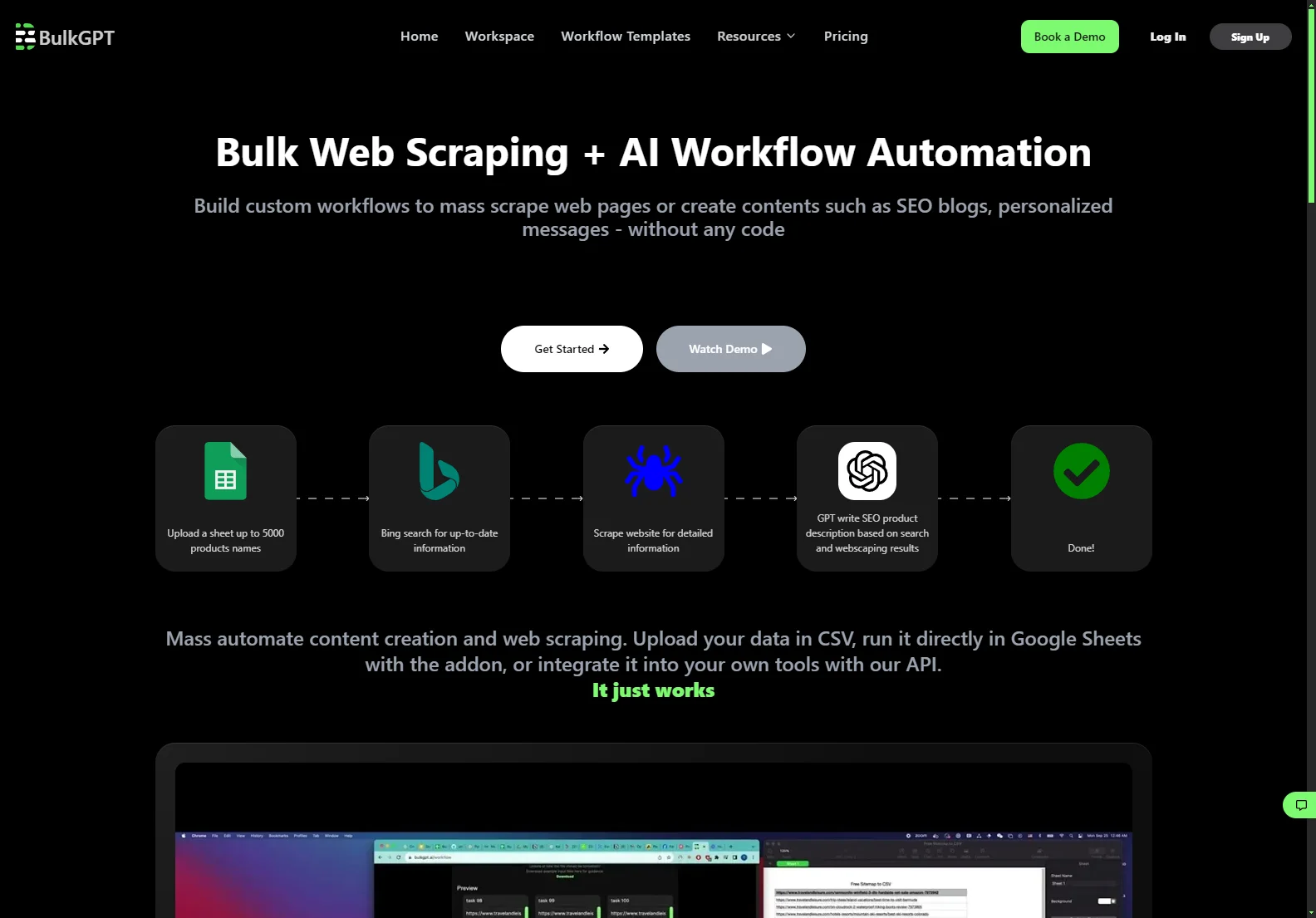 BulkGPT - Streamlining Workflows with AI Automation