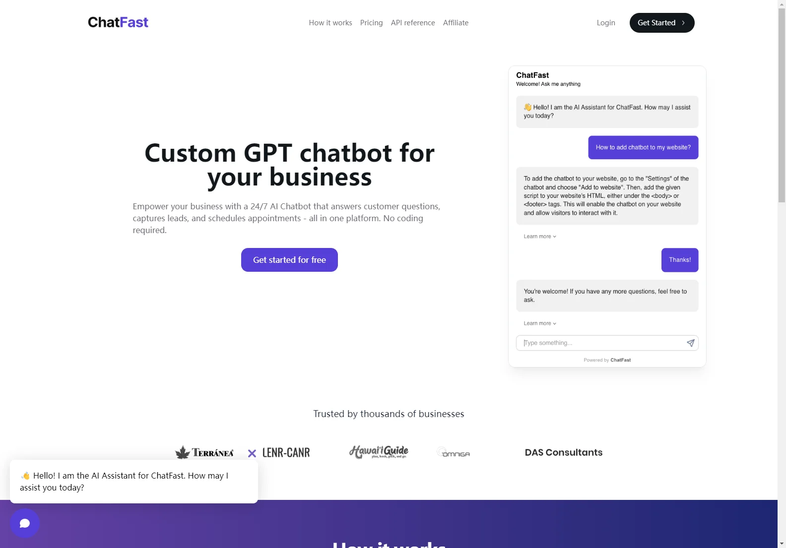 ChatFast: Empowering Businesses with 24/7 AI Chatbot