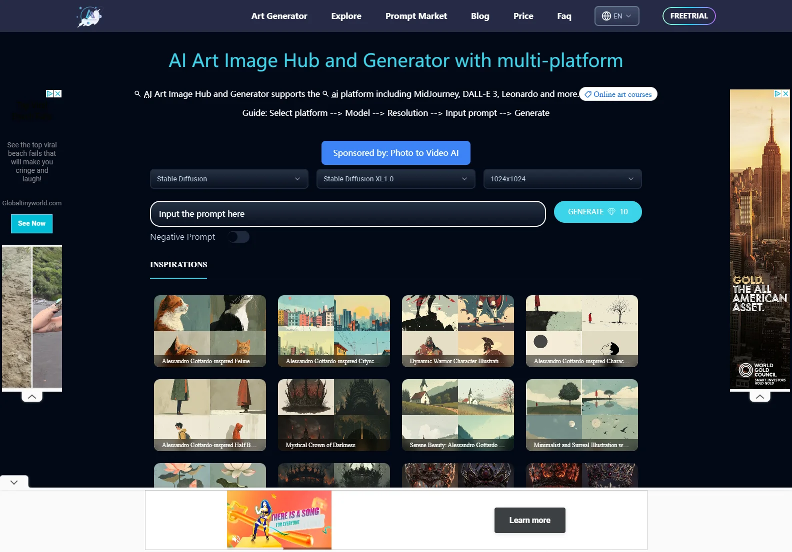 ArtiverseHub - AI Art Generator: Create Stunning AI Art Images