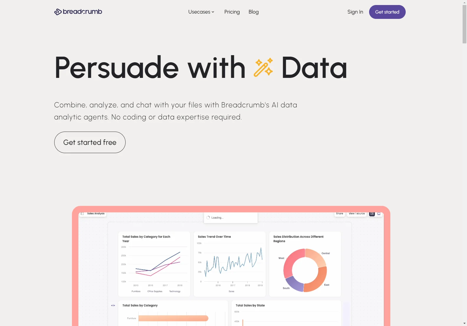 Breadcrumb.ai - Simplifying Data Analysis with AI