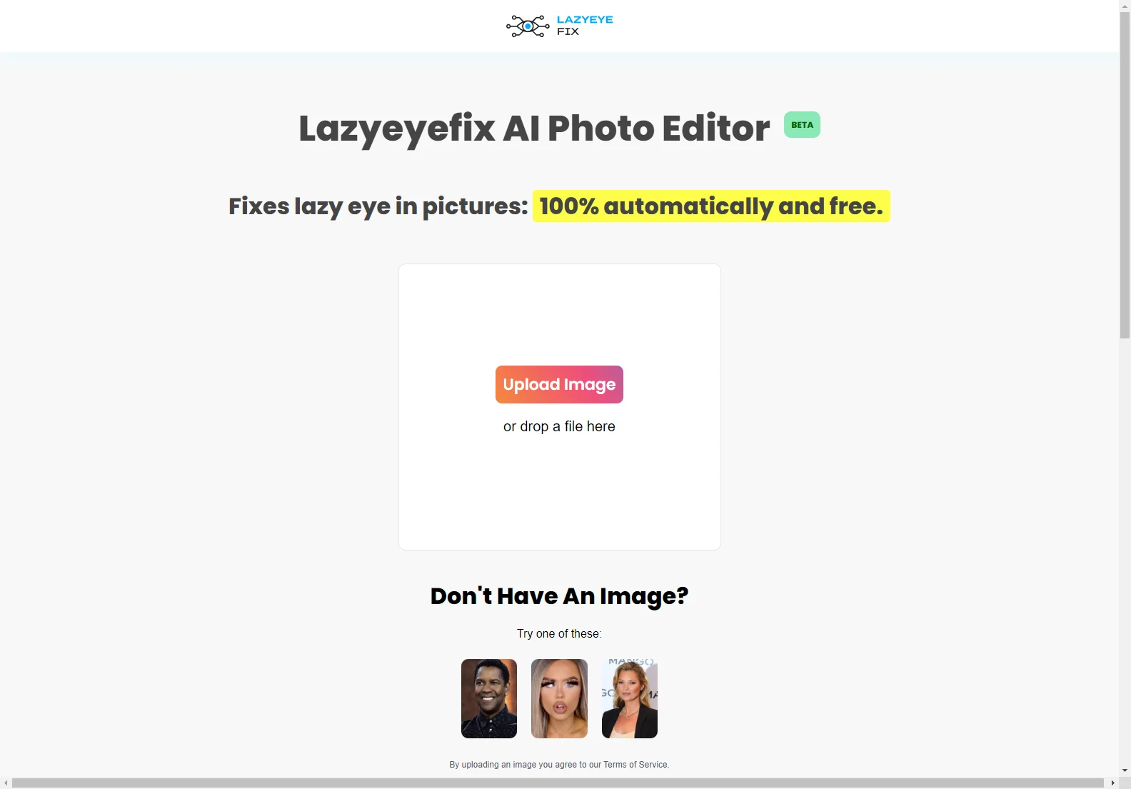 Fix Lazy Eye in Pictures with Lazyeyefix Photo Editor