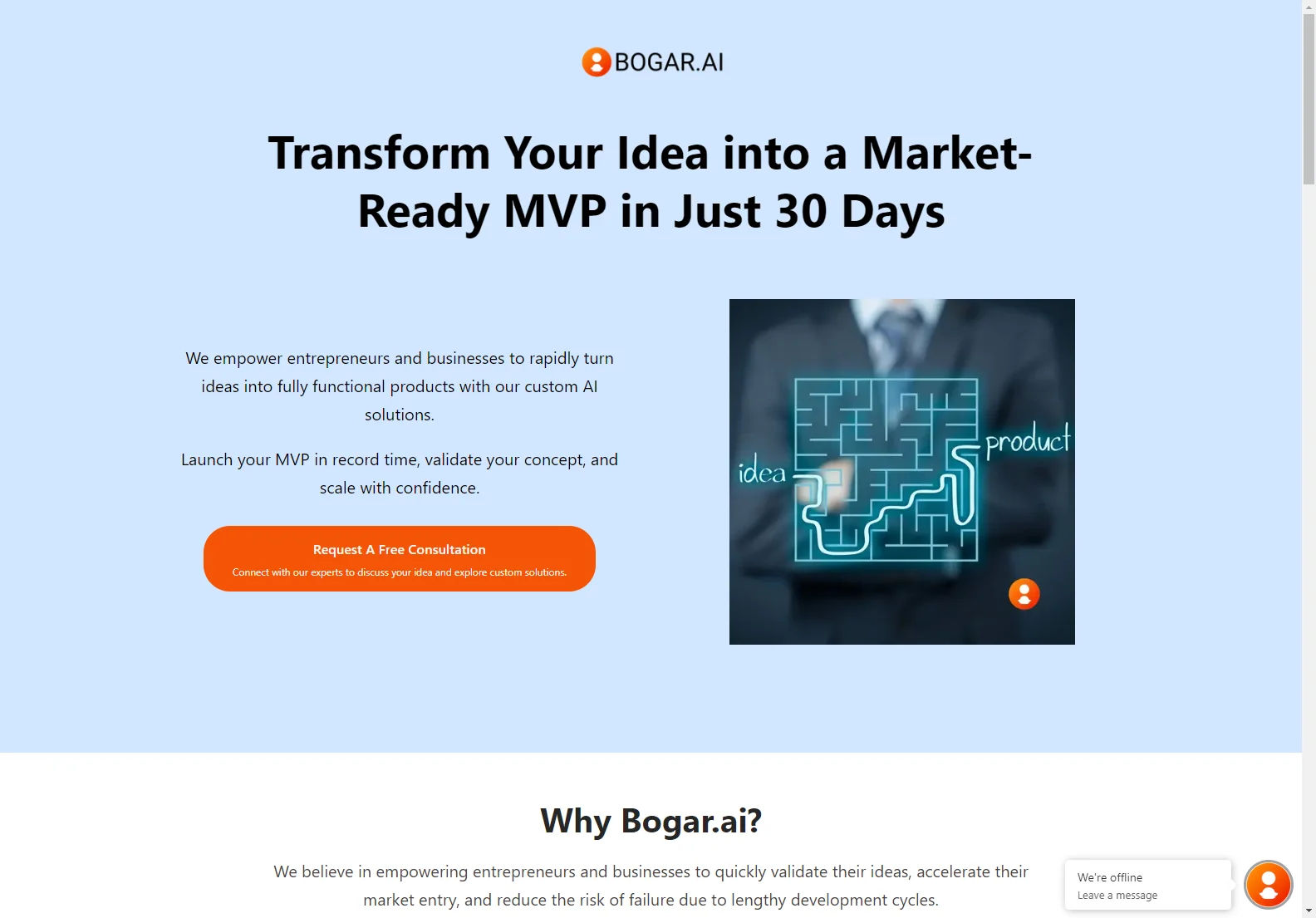 Bogar.ai: Rapid MVP Development for Success in 30 Days