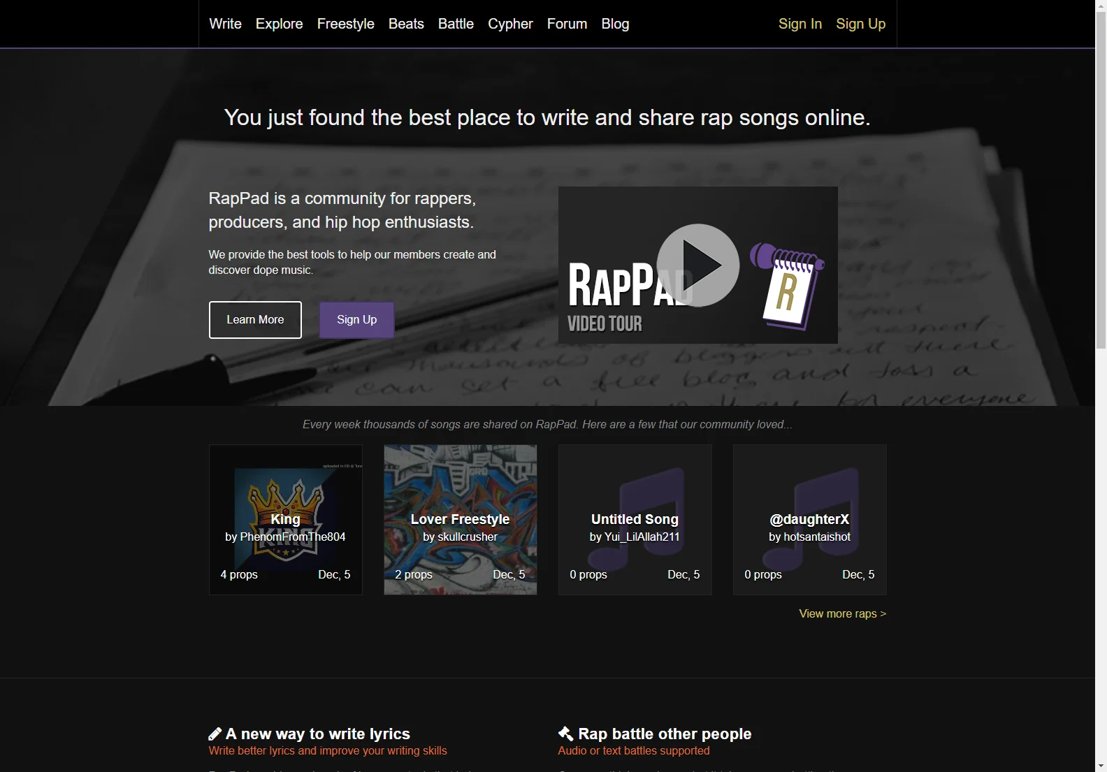 Write and Share Rap Songs with RapPad - Unleash Your Inner Rapper