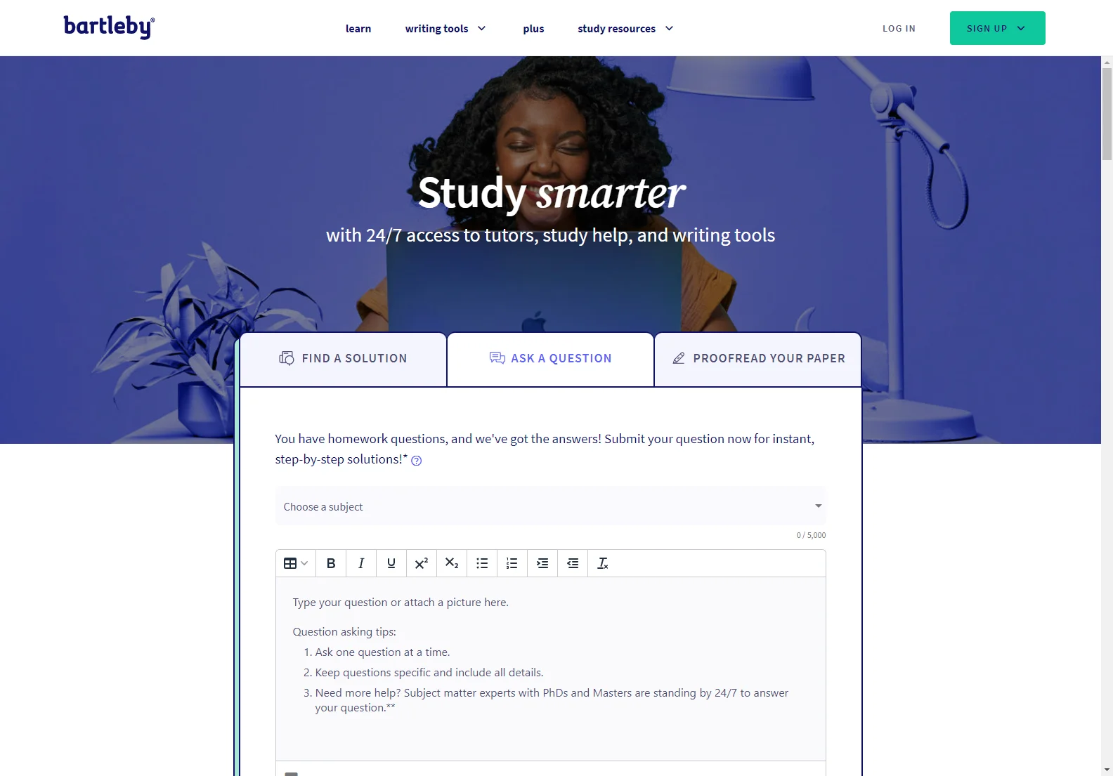 bartleby: Your Ultimate Homework Helper & Textbook Solution