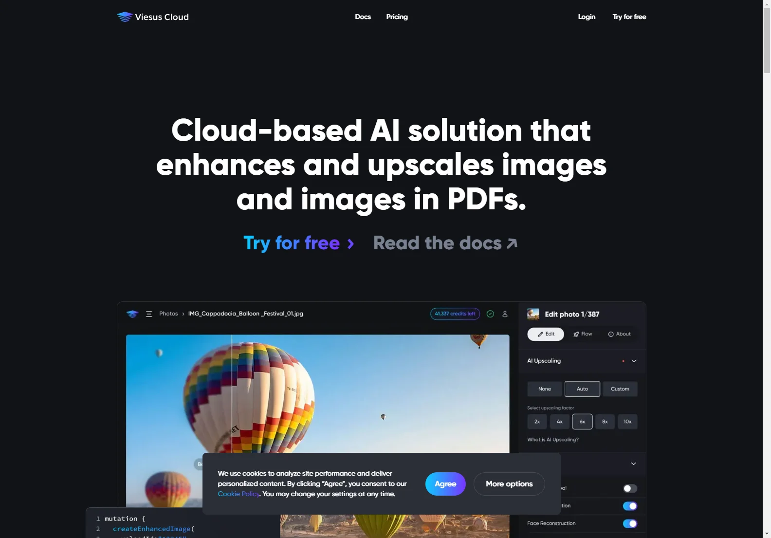 Viesus Cloud: AI-Powered Image & PDF Enhancement for Optimal Results