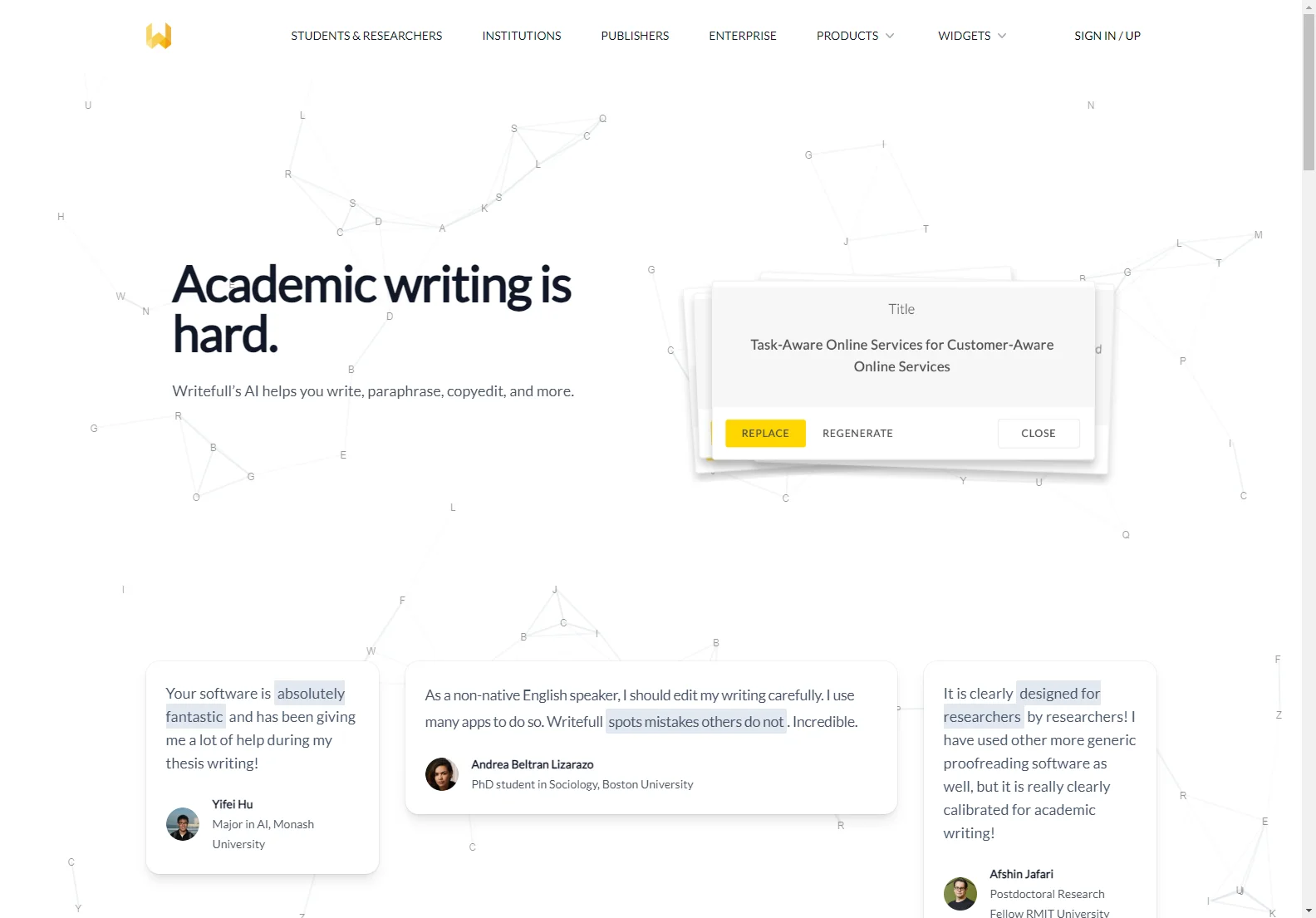 Writefull: Empowering Academic Writing with AI Assistance