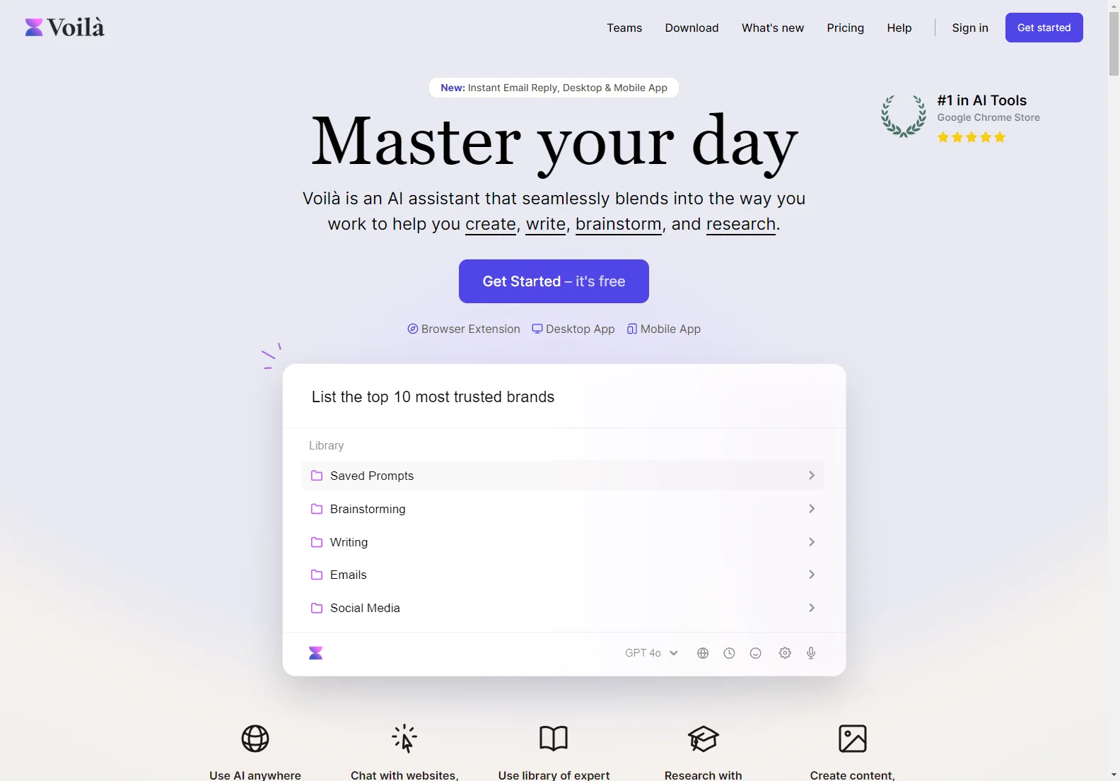 Voilà AI Assistant: Maximize Productivity with AI