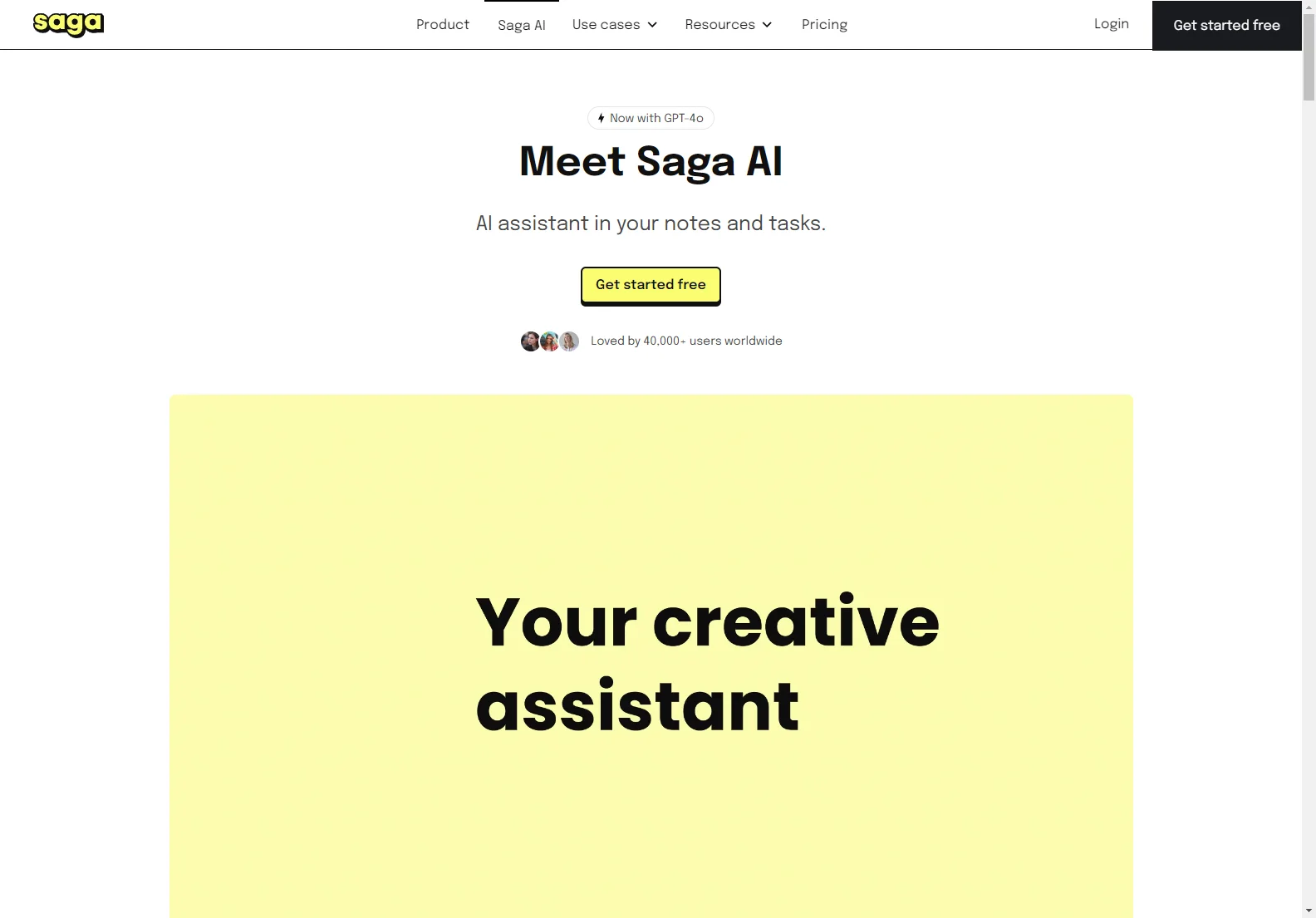 Saga AI: Empowering Your Notes, Docs, and Tasks with AI