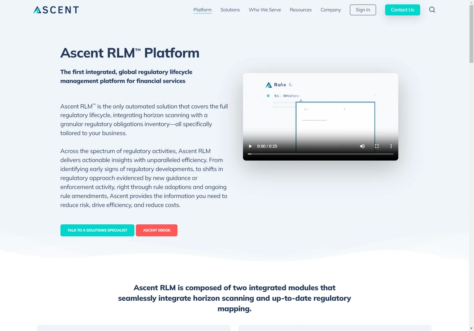 Ascent RLM™ Platform: Streamlining Regulatory Compliance