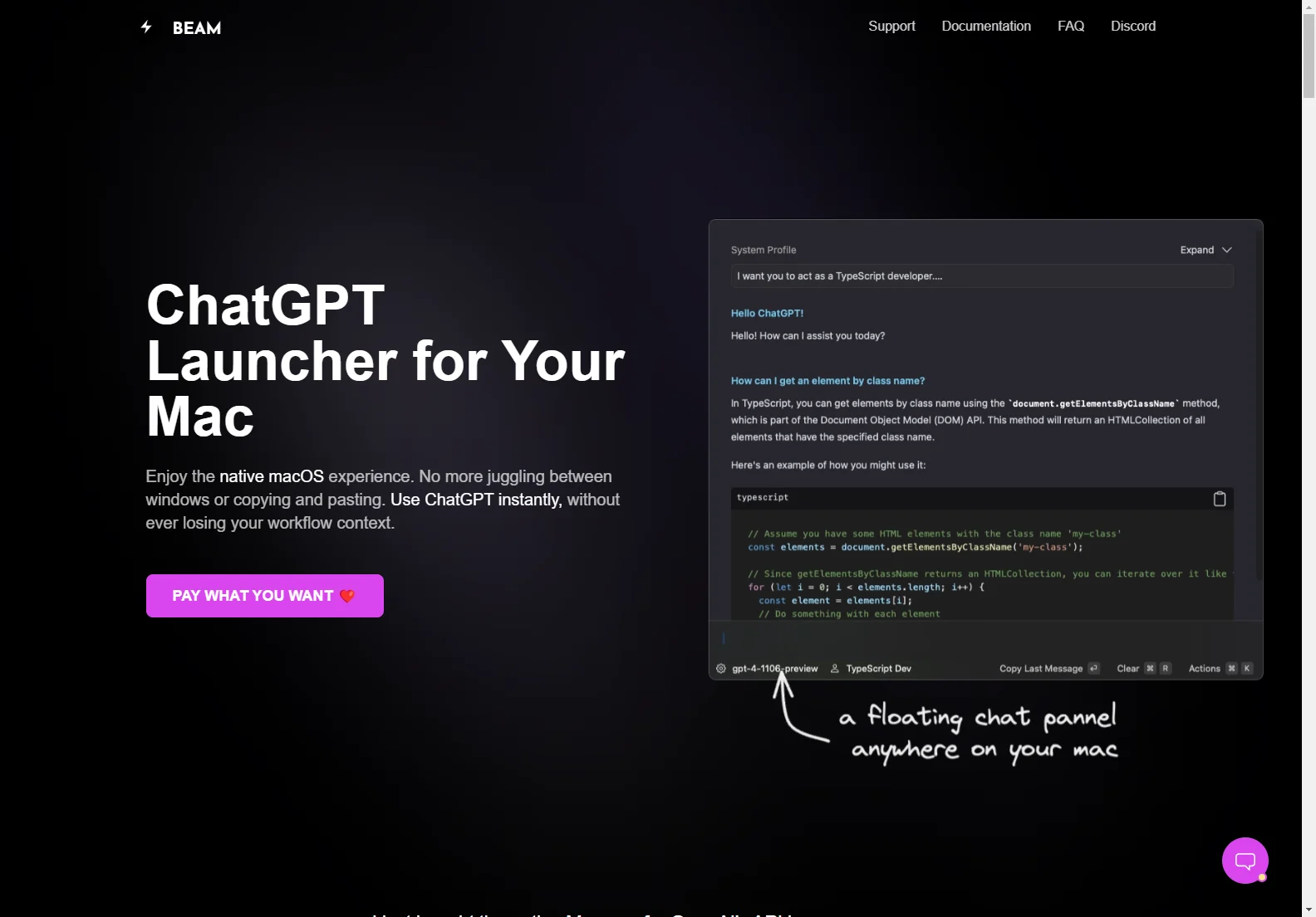 BEAM: The Ultimate ChatGPT Launcher for Mac, Boosting Productivity and Experience