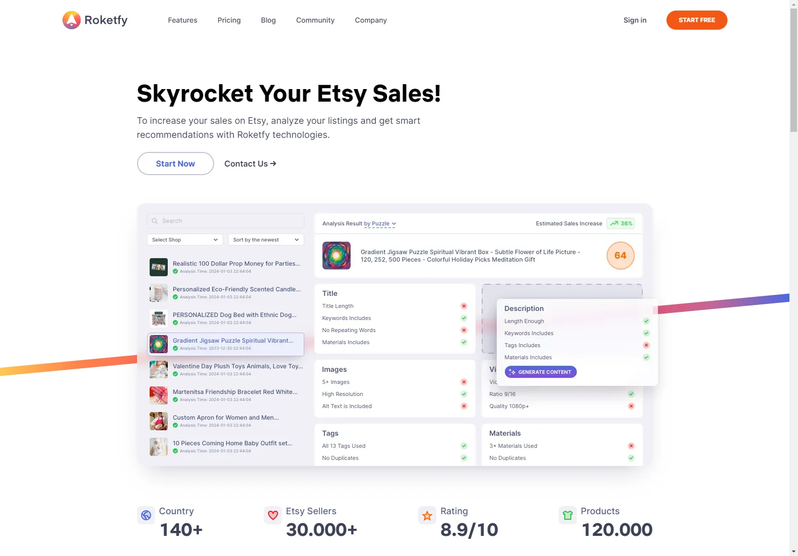 Boost Your Etsy Sales with Roketfy's AI-Powered Tools