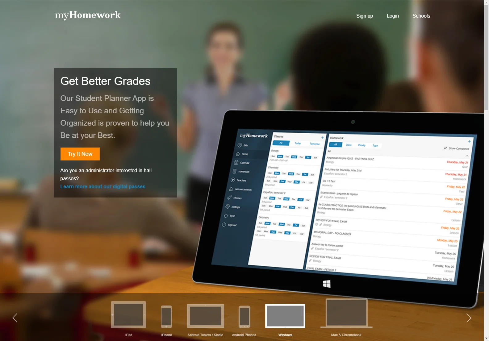 Boost Your Grades with myHomework Student Planner & Digital Hall Pass System