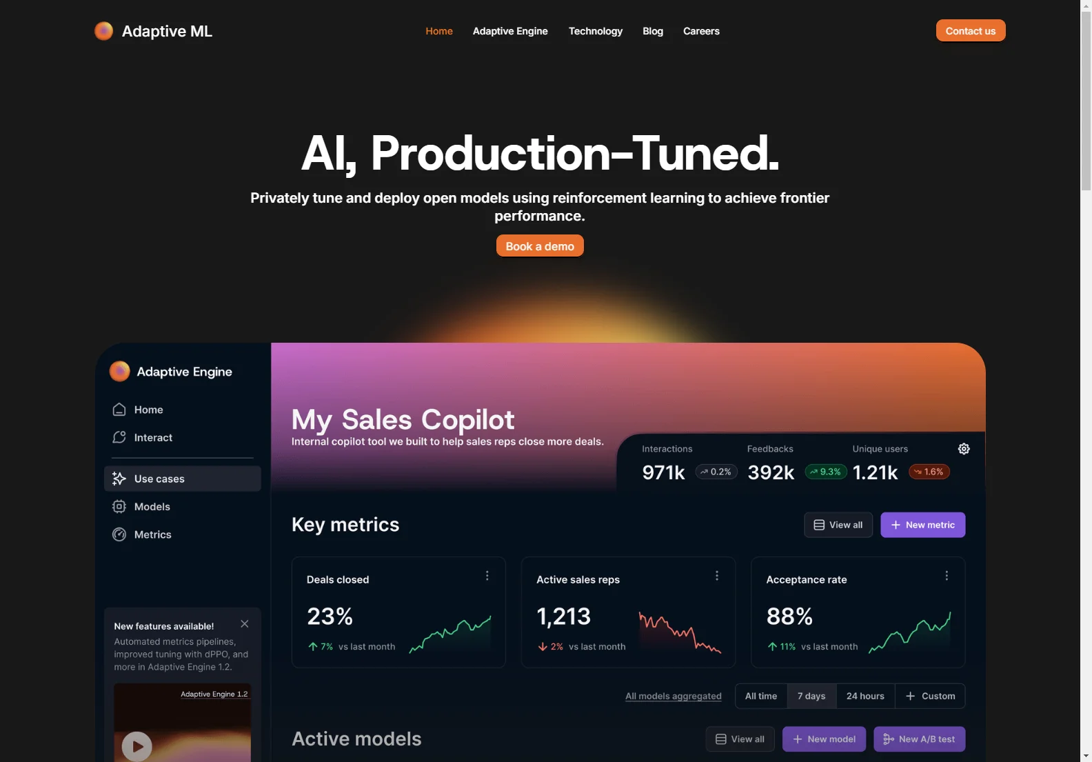 Adaptive ML: Unleashing the Potential of Generative AI