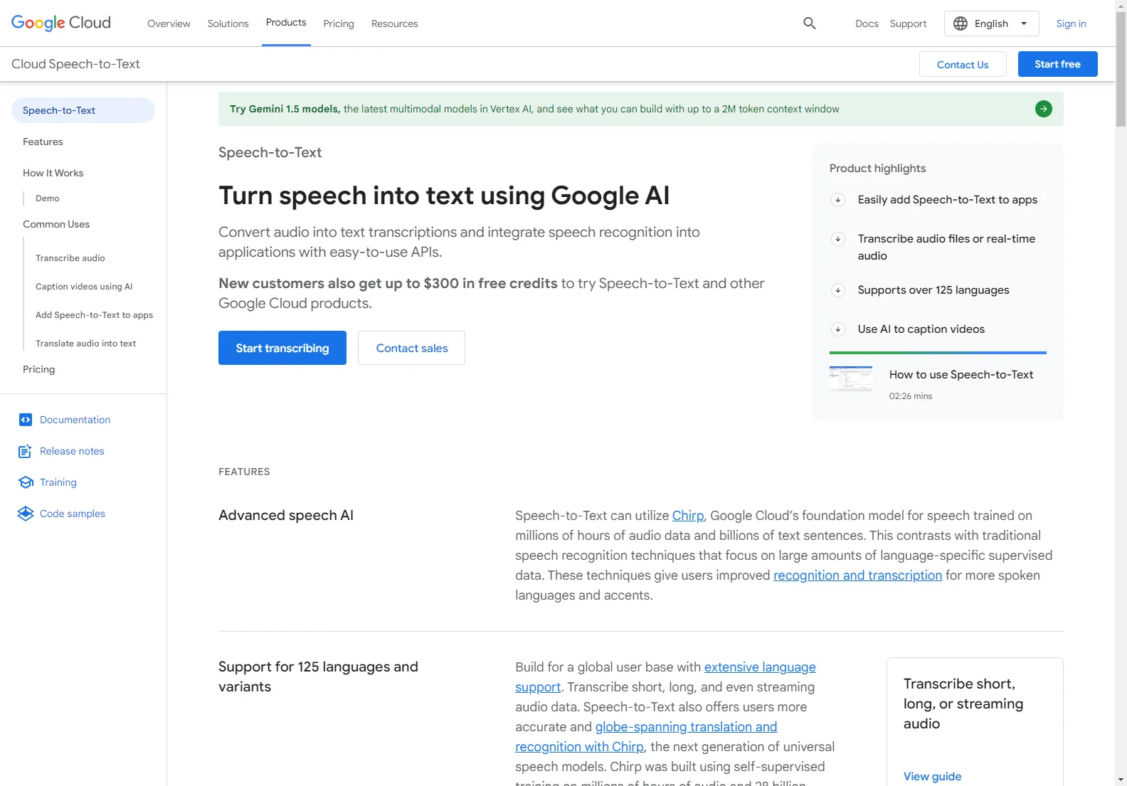 Google Cloud Speech-to-Text: Accurate Speech Recognition & Transcription