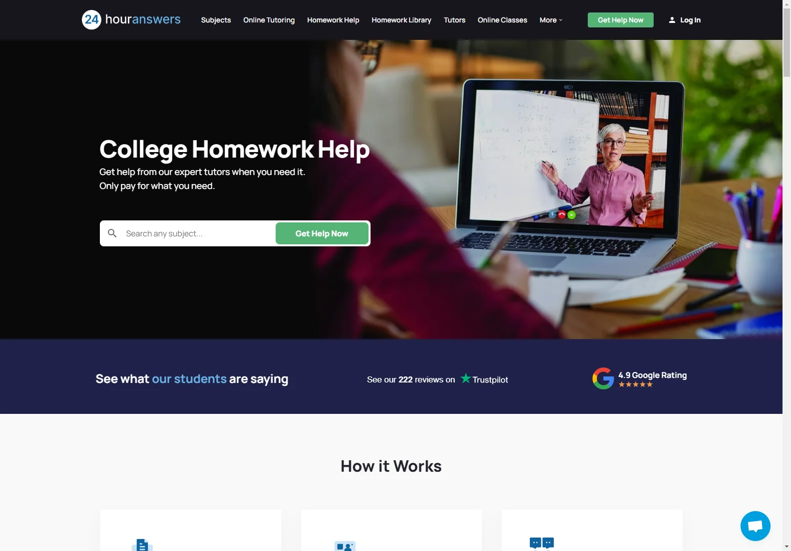 24HourAnswers: Professional Tutors for College Success