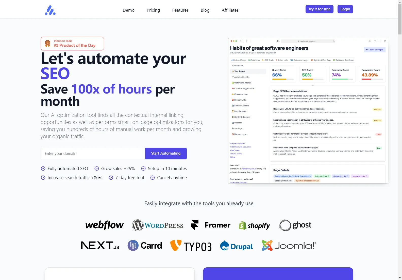 SEOJuice: Transform Your SEO with Automated Optimizations