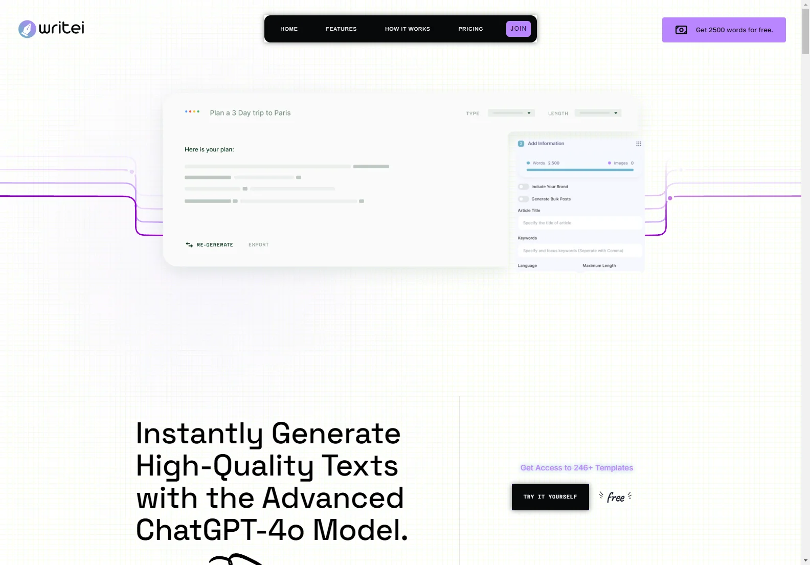 Writei: The Ultimate AI Content Generator for All