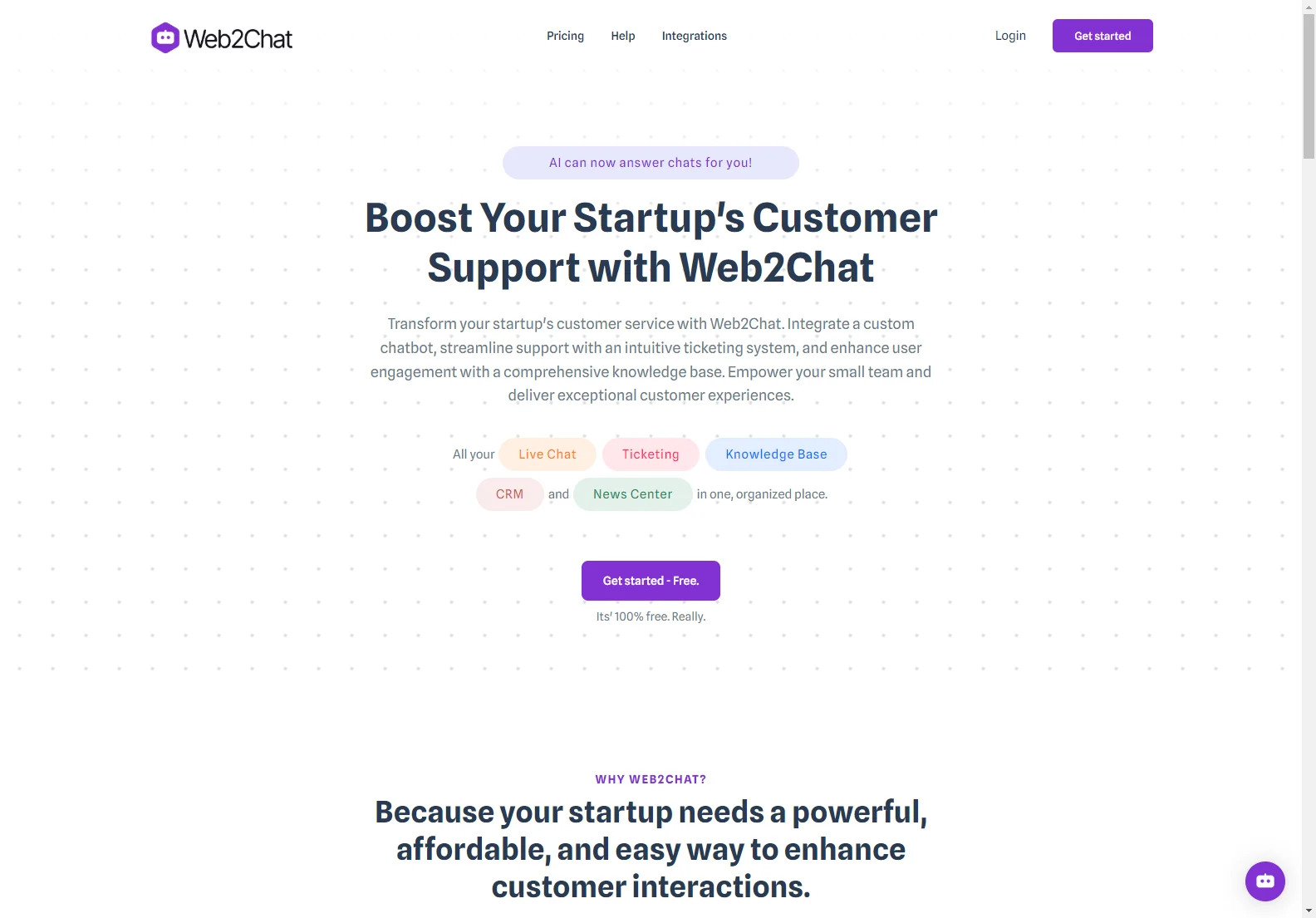 Web2Chat: Transforming Customer Support with AI