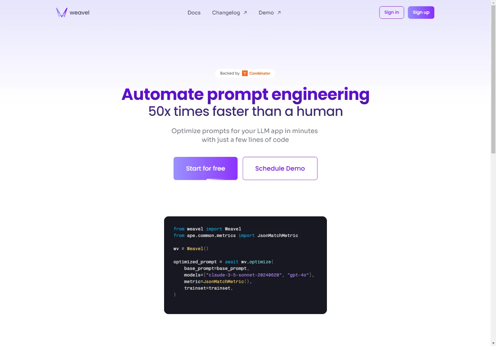 Weavel - Revolutionize Prompt Engineering with AI