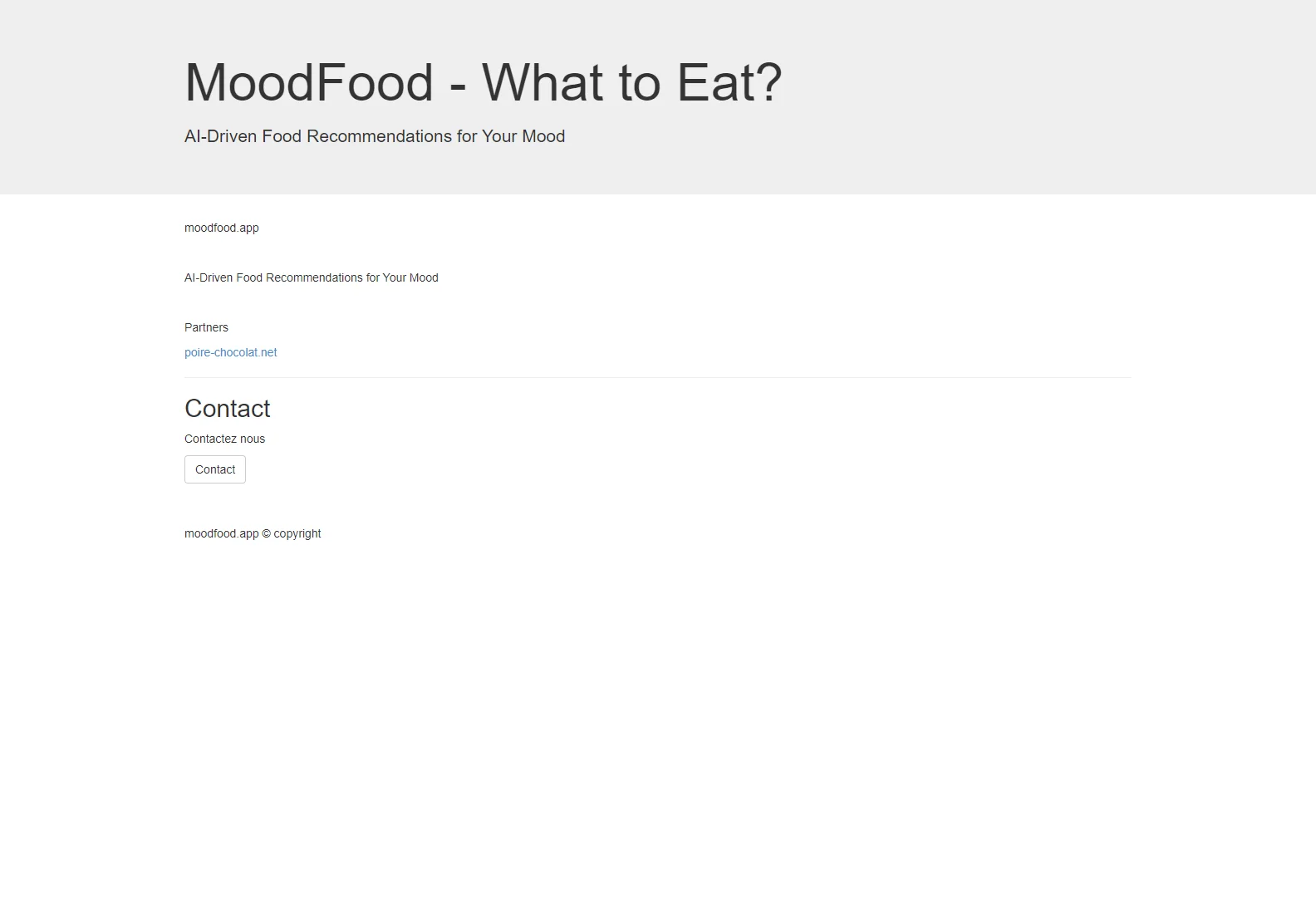 MoodFood: AI-Driven Food Recs for Your Mood