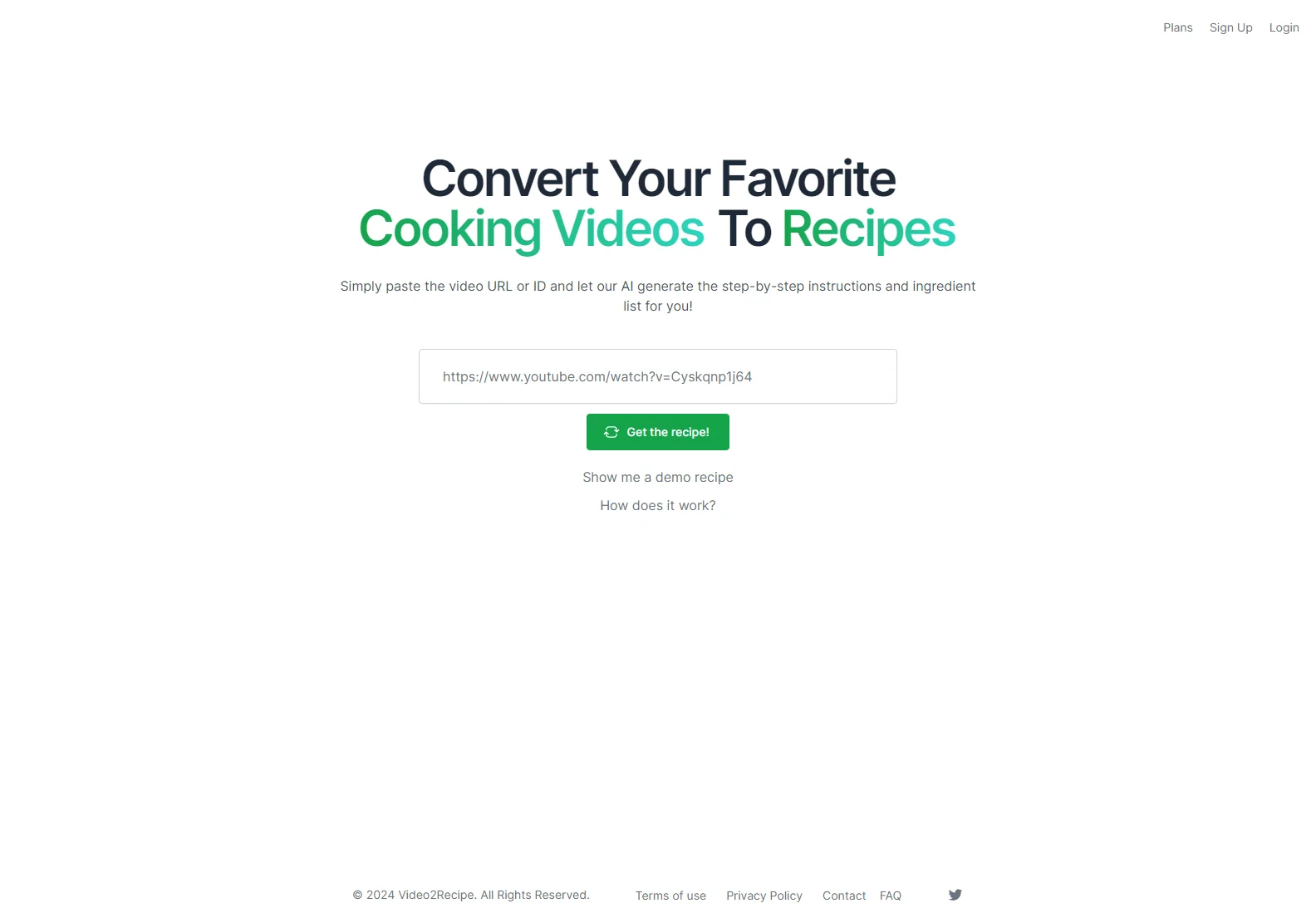 Video2Recipe: Convert Cooking Videos to Recipes Easily