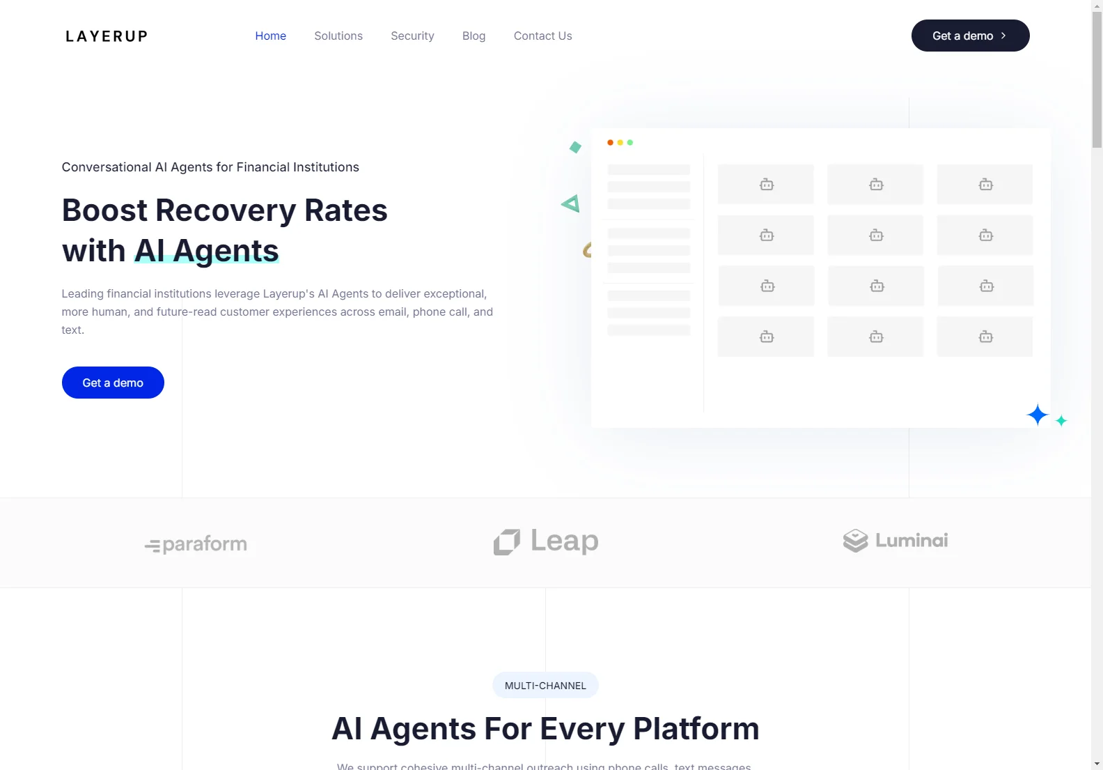 Layerup: Streamlining Financial Services with AI Agents