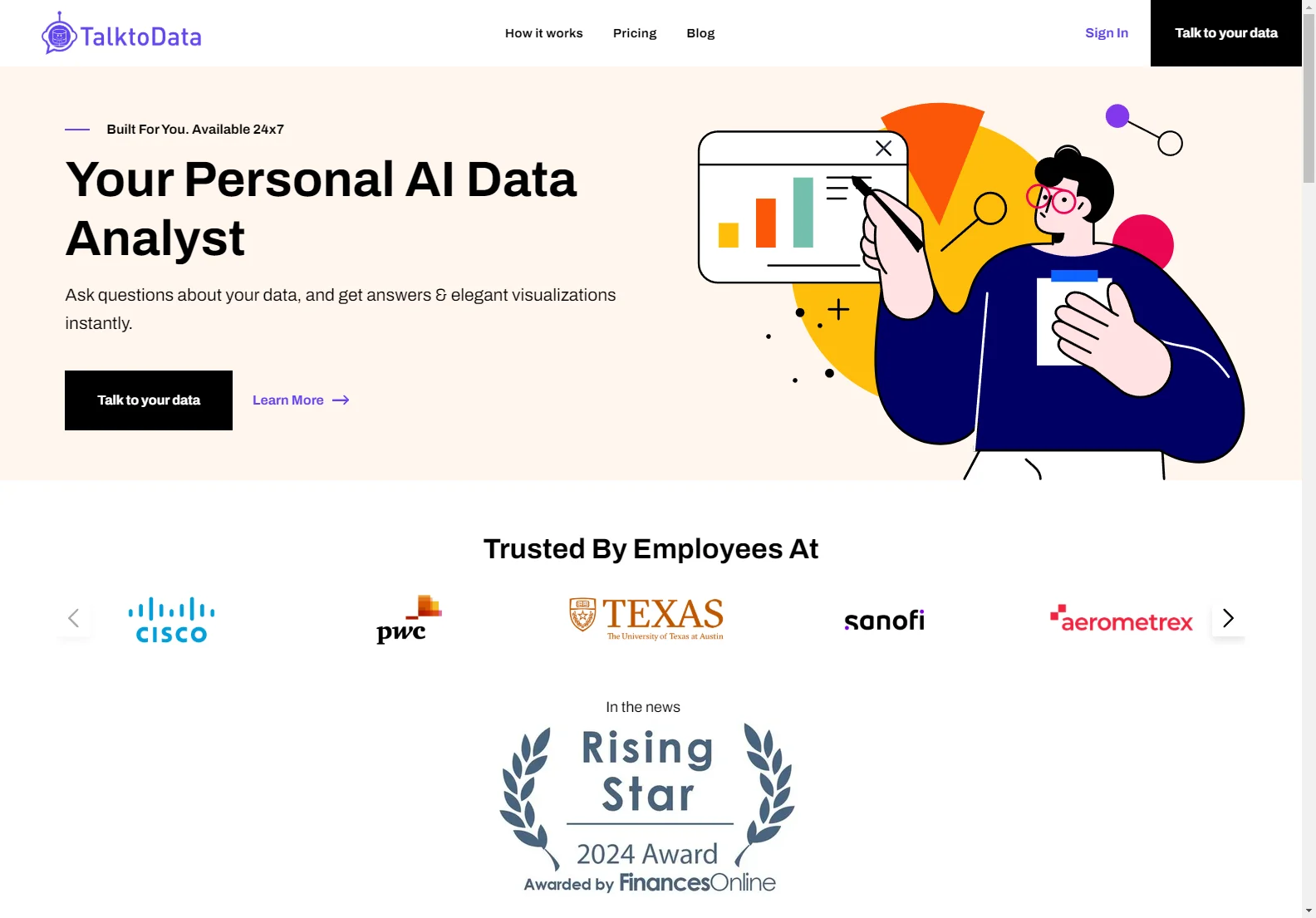 TalkToData AI: Your 24/7 AI Data Analyst for Instant Answers & Visualizations