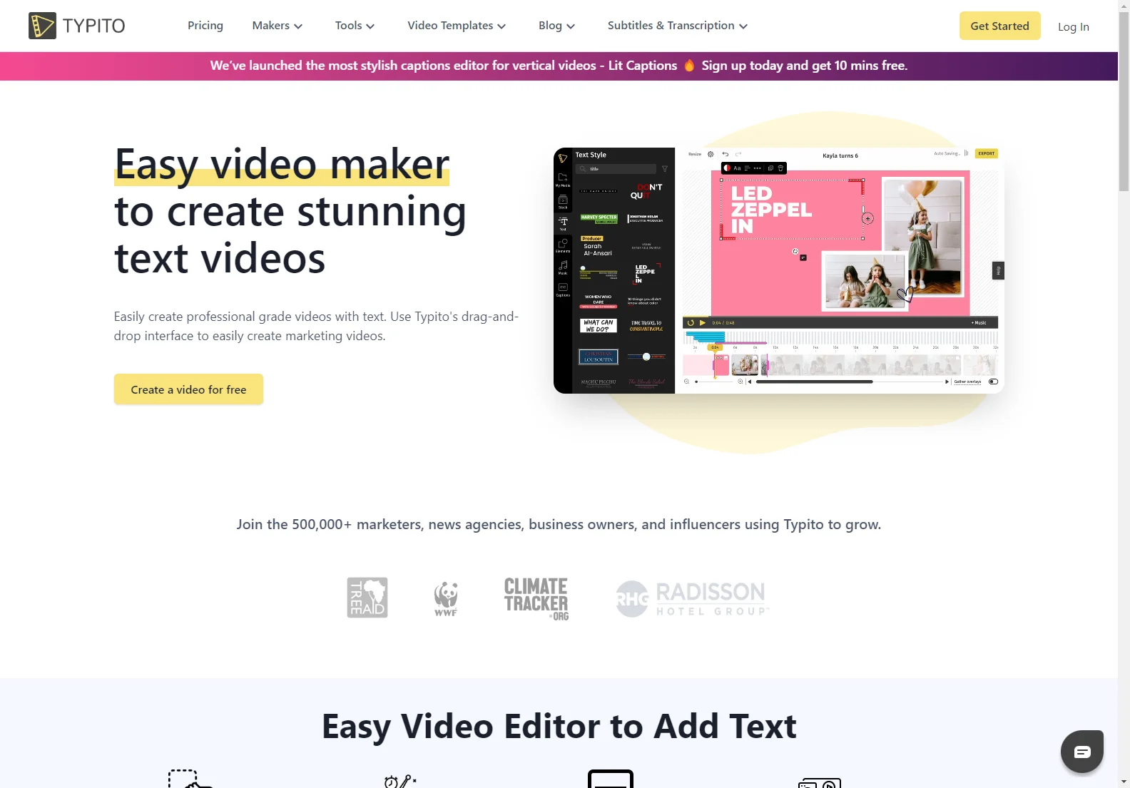 Typito: Create Stunning Text Videos with Ease and Boost Your Content Marketing