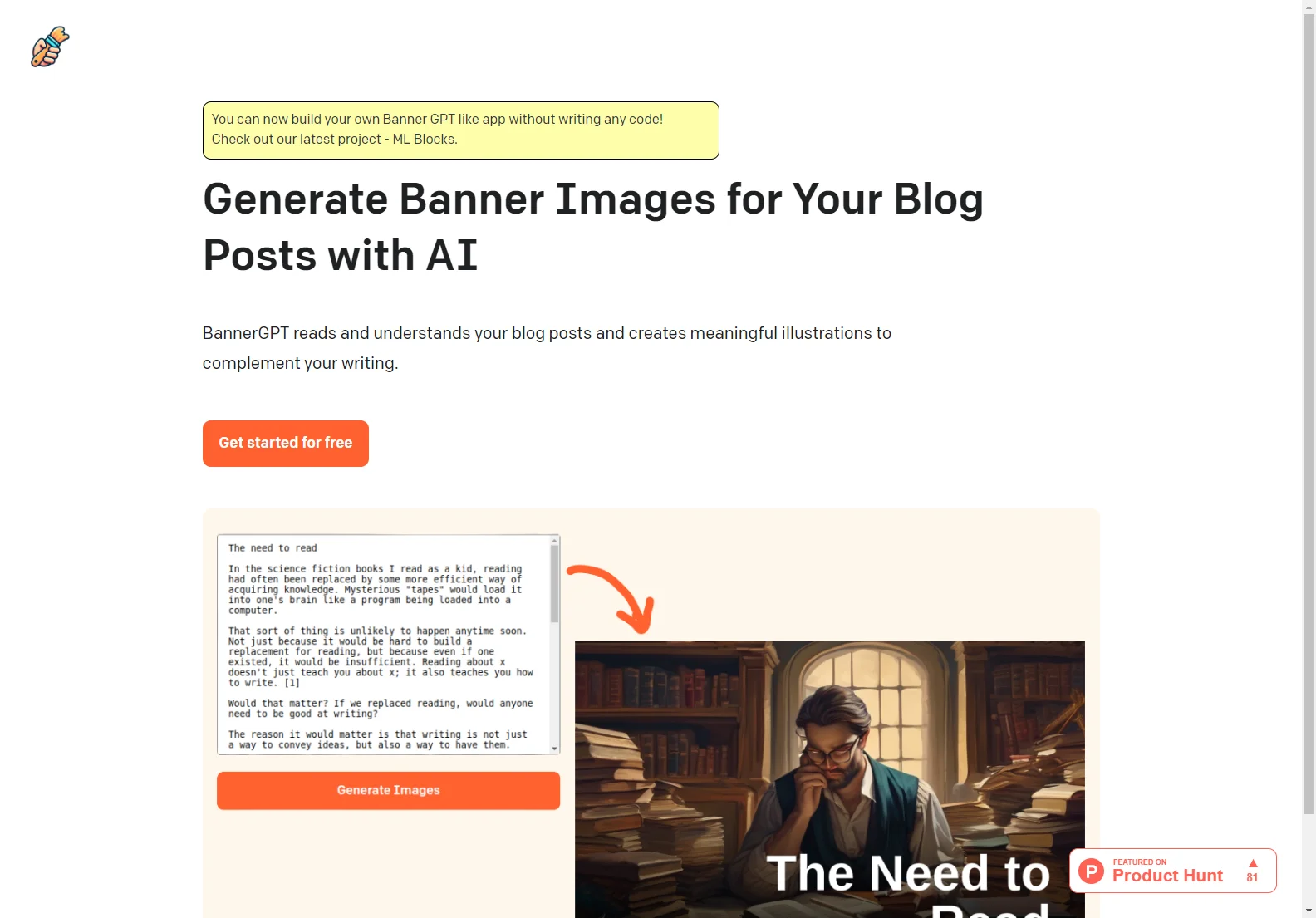 Banner GPT: Generate Stunning Banner Images for Blogs