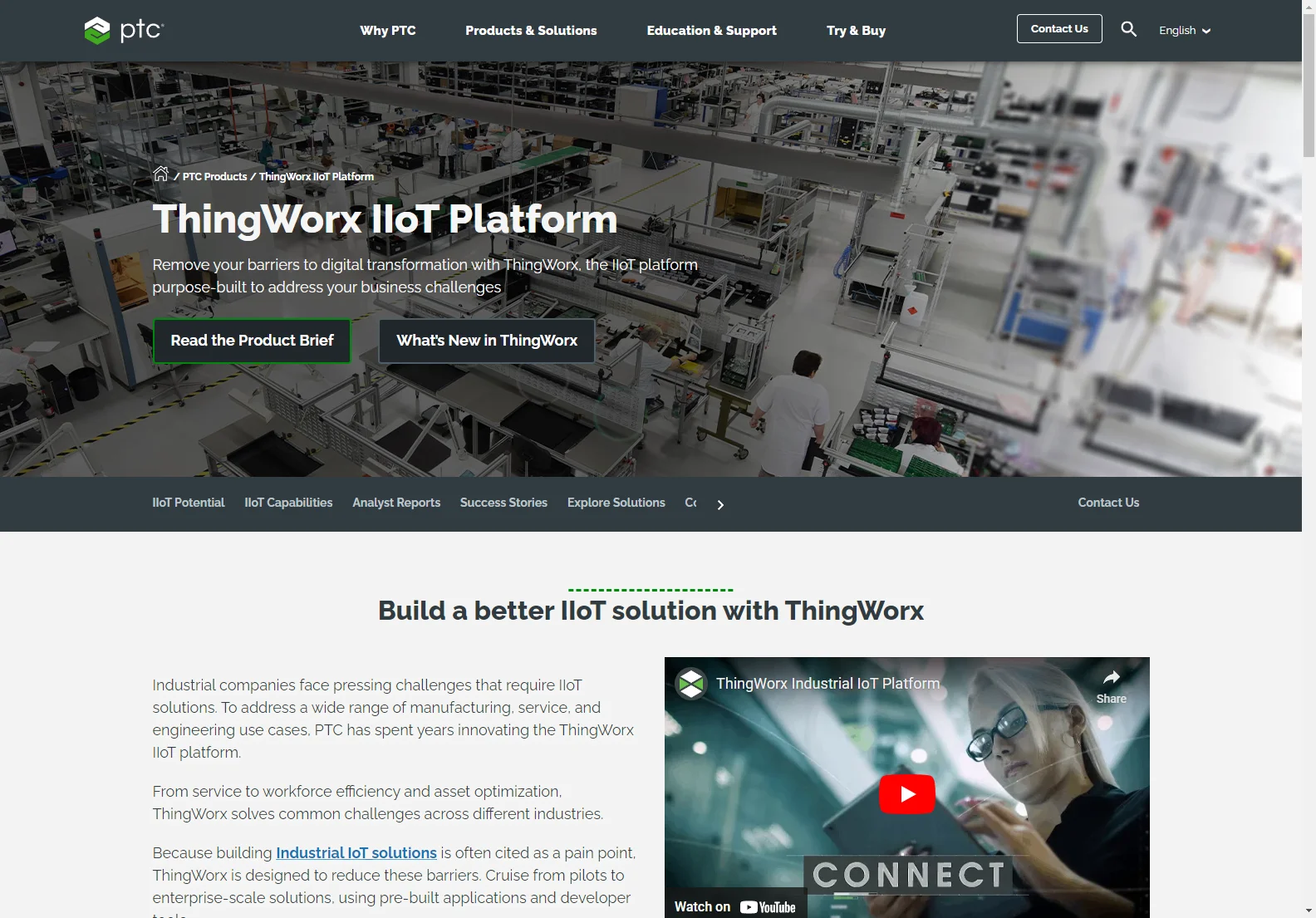 ThingWorx: Unleashing the Potential of Industrial IoT