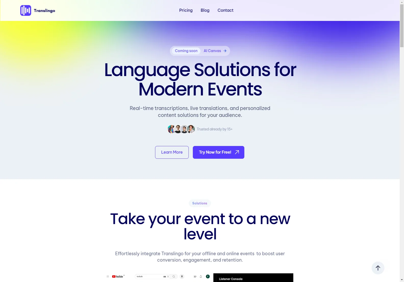 Translingo: Transforming Events with Precise Live Translations