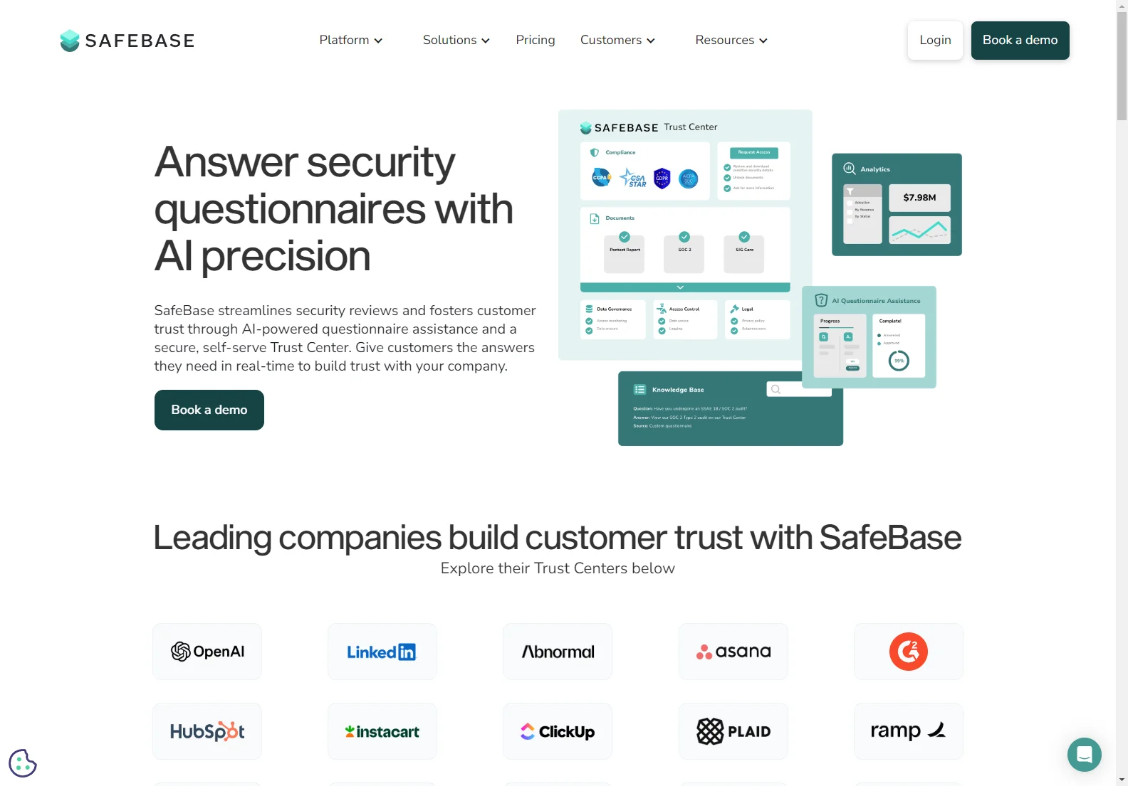 Streamline Security Reviews with SafeBase's Trust Center