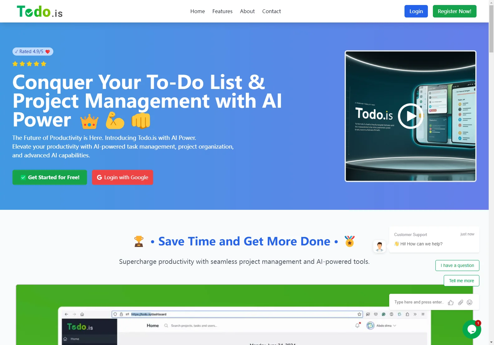 Todo.is: Empowering Productivity with AI-Powered Management