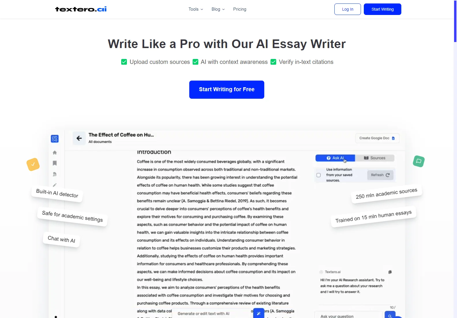 Textero AI Essay Writer: Elevate Your Academic Writing