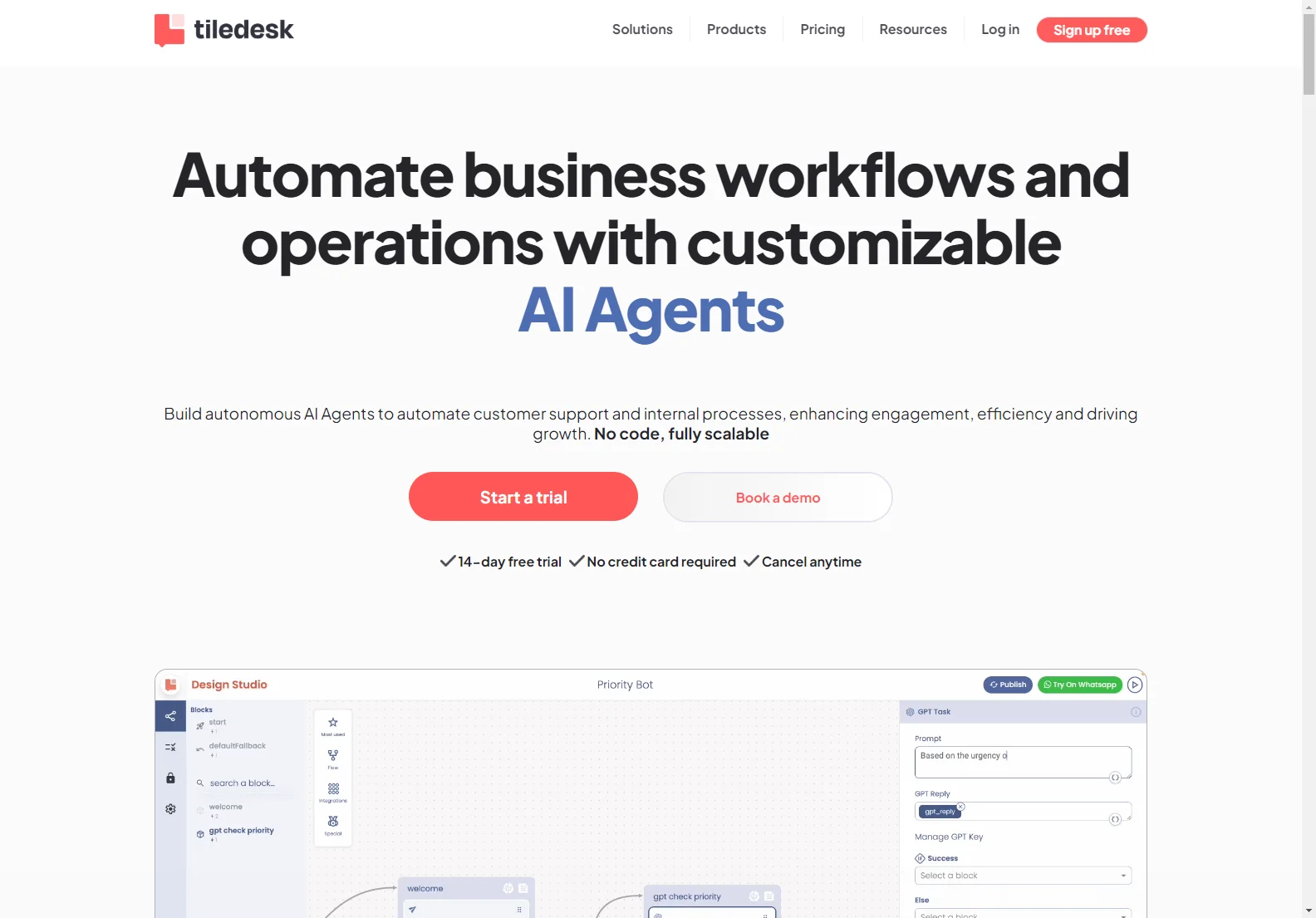 Automate Workflows with Tiledesk's AI Agents for Enhanced Efficiency