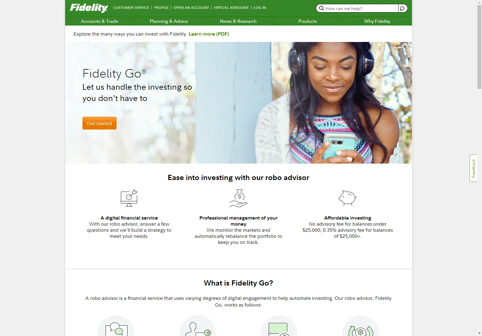 Fidelity Go: Affordable Robo Advisor for Smart Investing